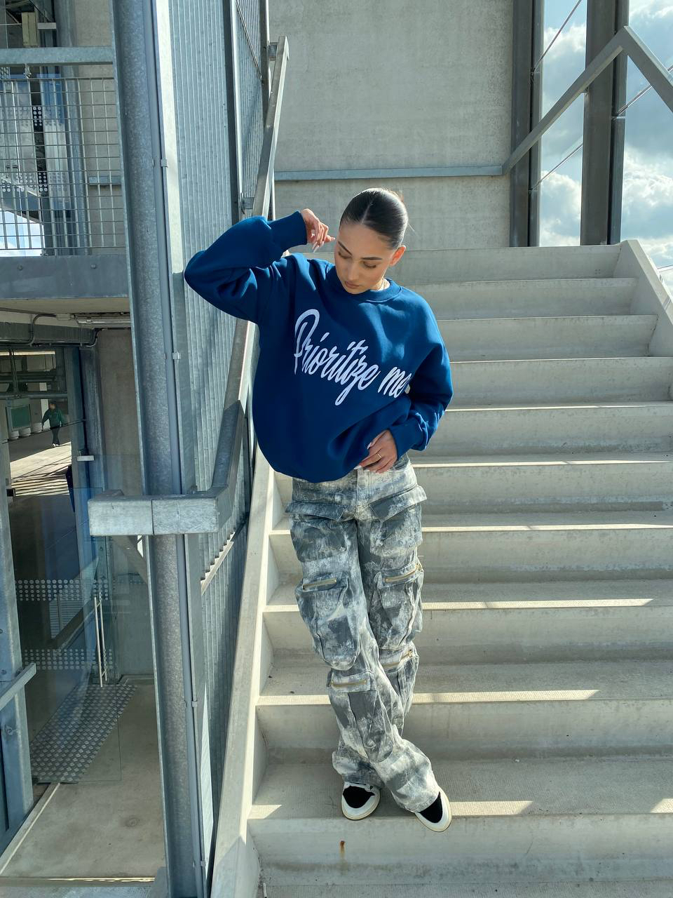 PRIORITIZE ME SWEATER - PREMIUM QUALITY - BLUE - Image 7
