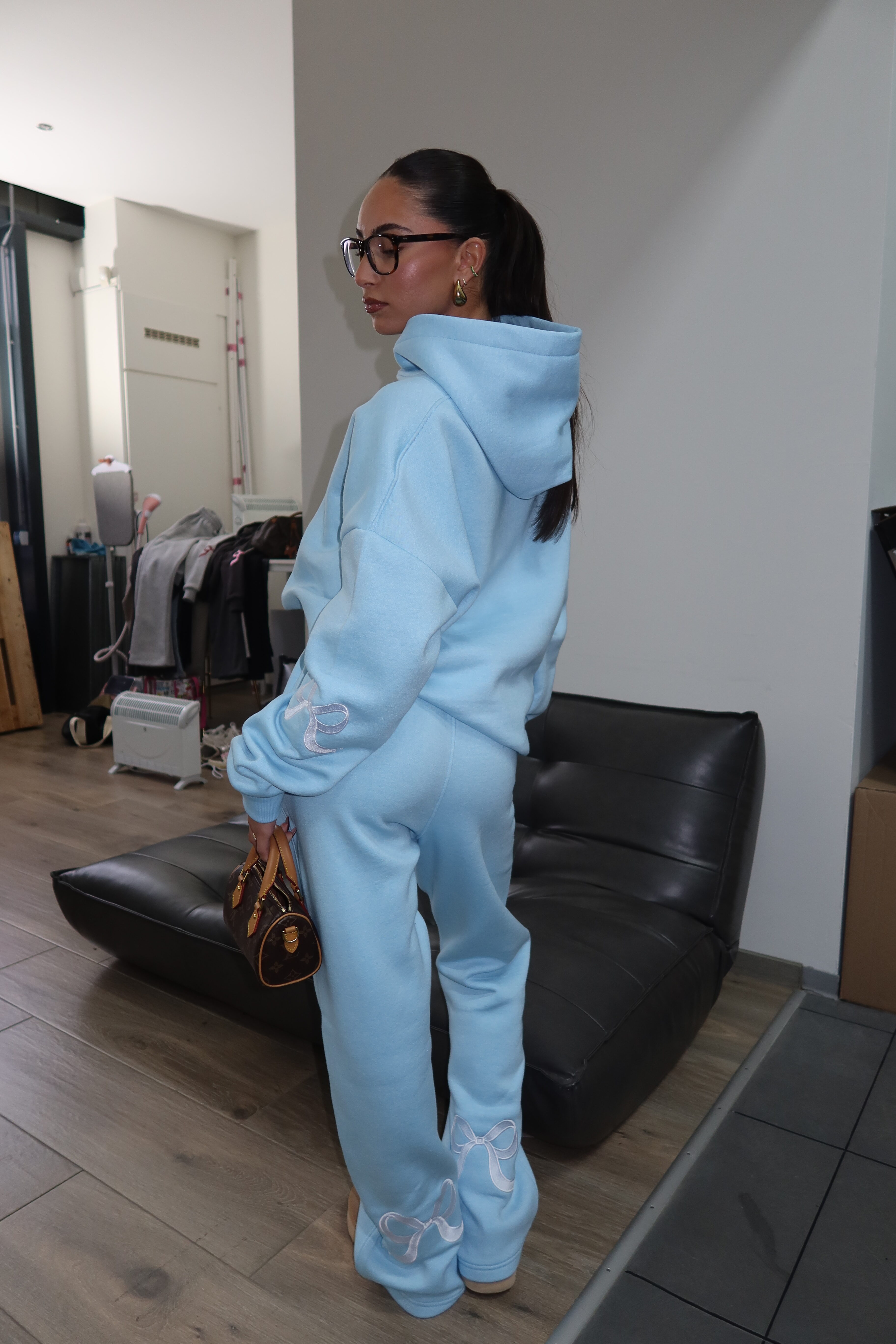ANN-FLEUR BOW SET π - BABY BLUE WITH WHITE BOWS - Image 6